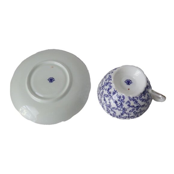 Vintage Coalport Blue Ivy Tea Cup, Bone China, Made in England - Picture 5 of 6